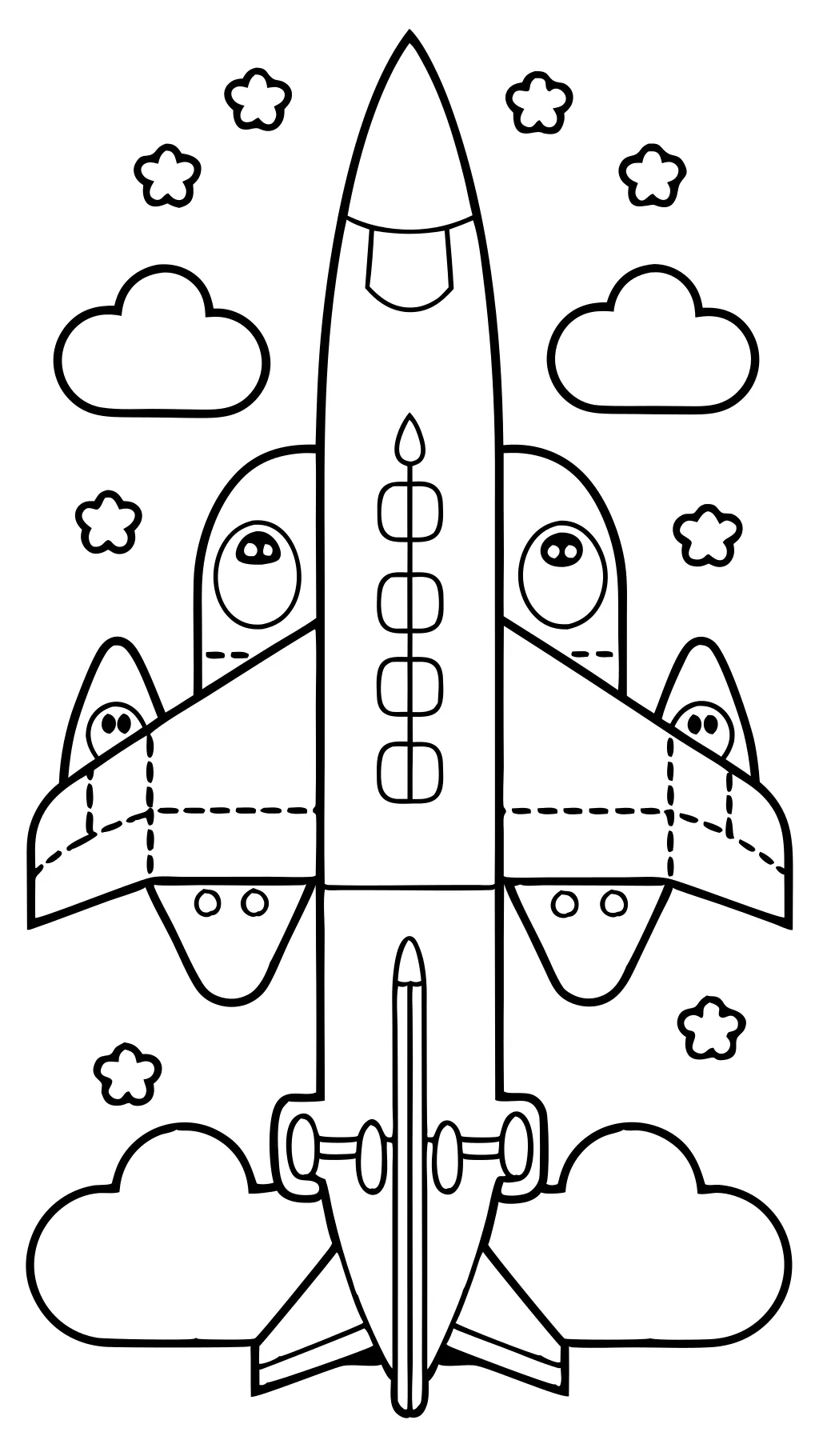 páginas para colorear de aviones imprimibles